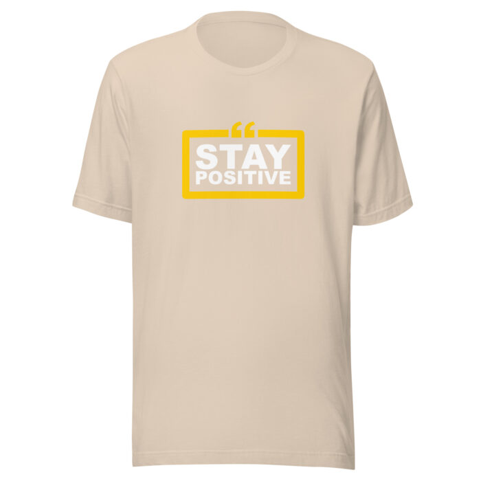 Good Vibes Only: Stay Positive Message T-Shirts - Soft Cream, 2XL