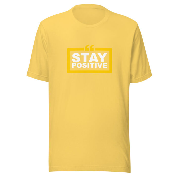 Good Vibes Only: Stay Positive Message T-Shirts - Yellow, 2XL