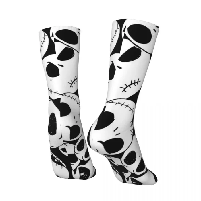 Halloween Skeleton Skull Bone Crew Socks - Crazy Patterned Hip Hop Harajuku Style, Perfect Casual Gift for Men