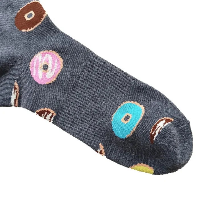 Happy Funny Donuts  Thick Socks