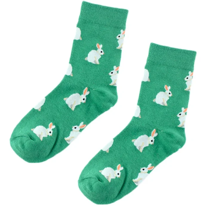 Harajuku-Inspired Animal Socks - Kawaii Rabbit, Cat, Fox Designs for Women