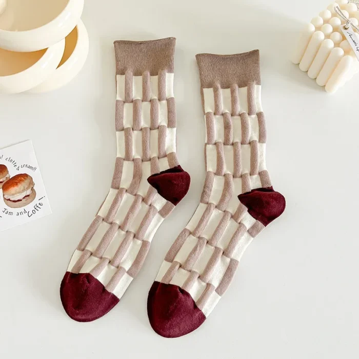 Harajuku-Inspired Women's Cotton Casual Socks - Soft & Breathable for Autumn/Winter