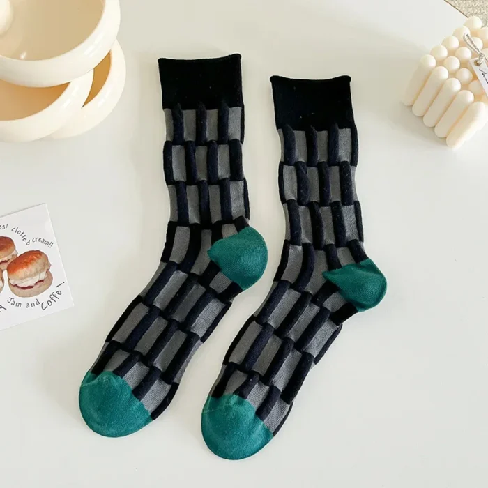 Harajuku-Inspired Women's Cotton Casual Socks - Soft & Breathable for Autumn/Winter