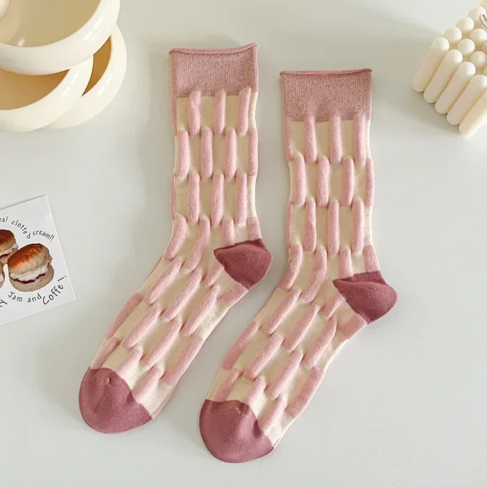 Harajuku-Inspired Women's Cotton Casual Socks - Soft & Breathable for Autumn/Winter