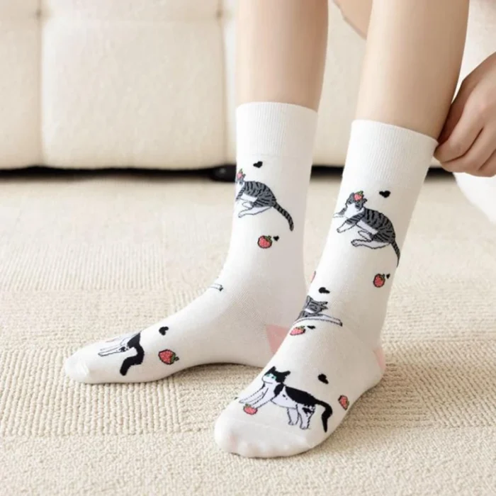 Harajuku Novelty Animal Socks - Cute & Colorful Autumn Fashion