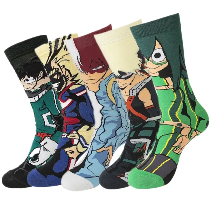 Heroic Steps: Anime-Inspired Cosplay Socks for All