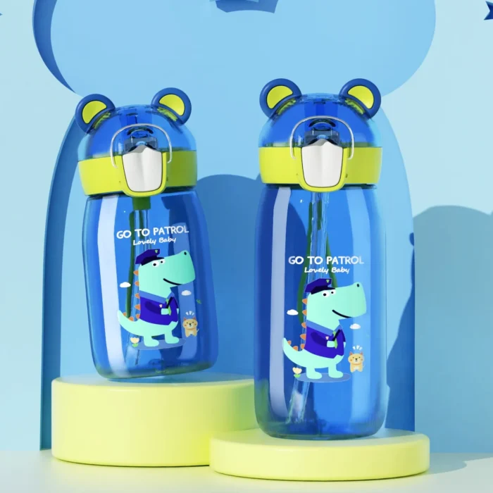 High-Quality Tritan Kids Water Bottle 400ml/550ml – Leak-Proof, BPA Free - New Blue, 550ml