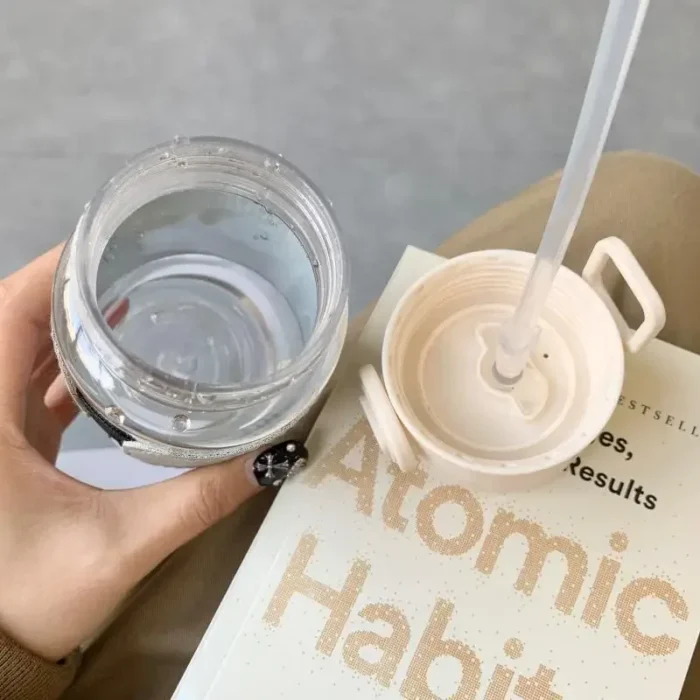 Hydration with Style: Creative Portable Straw Water Bottle