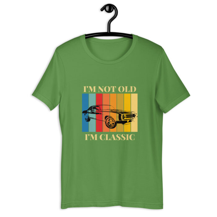 I’m Not Old, I’m Classic’ Vintage Car T-Shirt - Leaf, 2XL