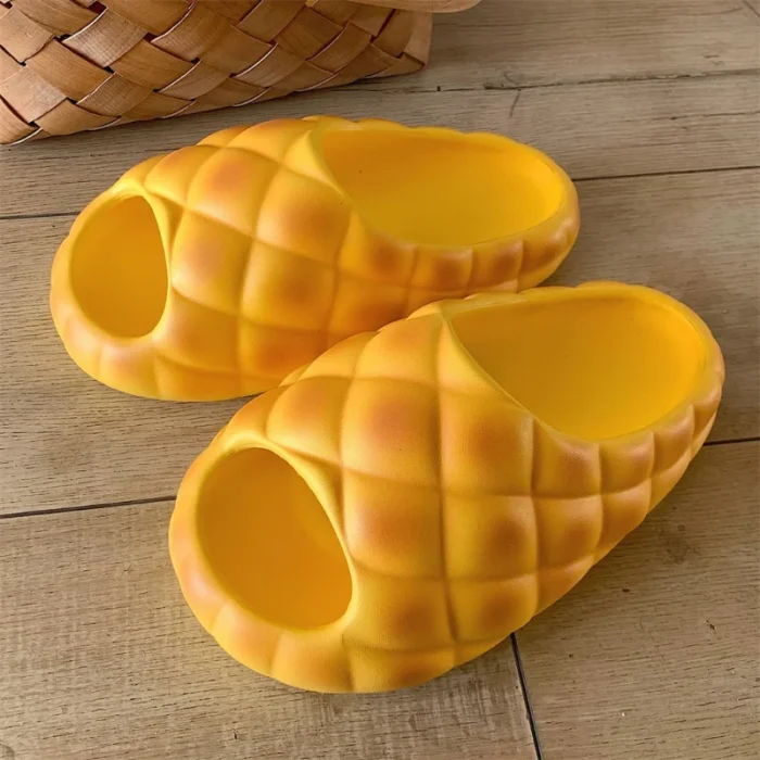 Kawaii Bread Slippers: Cute Cartoon Summer Flip Flops for All