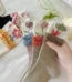 Korean Fashion Floral Print Ruffle Socks - Harajuku Vintage Lacework for Sweet Kawaii Style