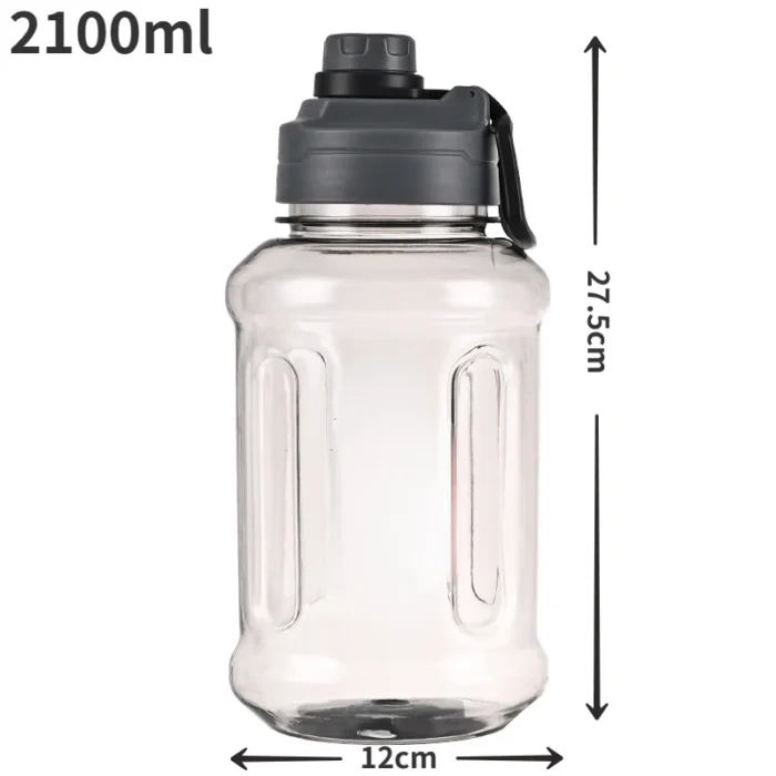 Large Capacity Water Bottle with Scale 1.5/2.1L