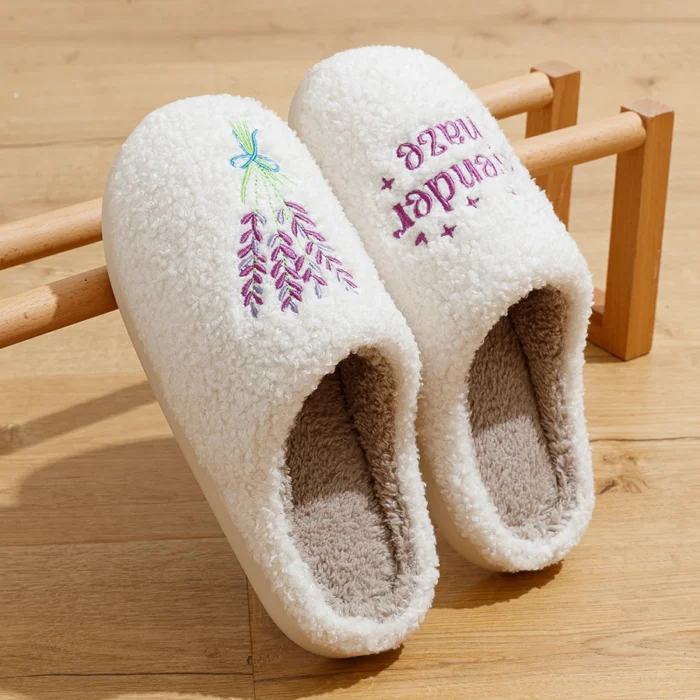 Lavender Haze Comfort: Taylor-Inspired Warm Cushion Slides for Swifties