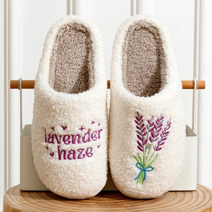 Lavender Haze Comfort: Taylor-Inspired Warm Cushion Slides for Swifties