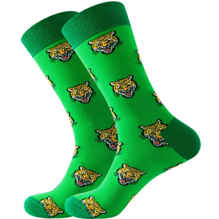 Men's Fashion Animal Head Cotton Tube Socks