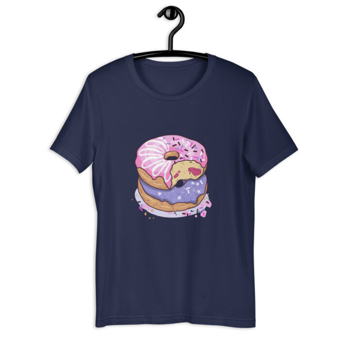 Pink & Purple Doughnut Sprinkle Aesthetic Tees - Navy, 2XL