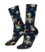 Psychedelic Human Eyes & Alien Hippie Abstract Socks - Super Soft Female Casual Crew Socks, Harajuku Style Middle Tube