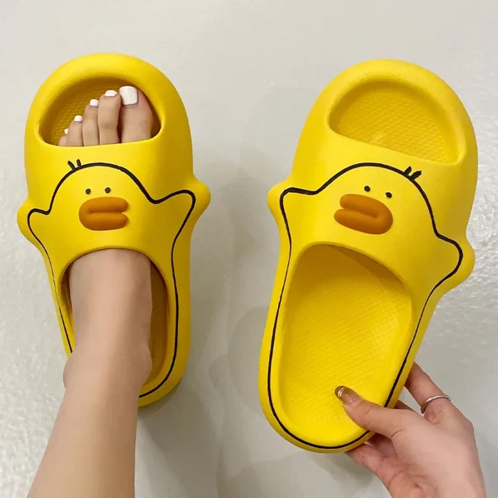 Quack-tastic Breeze: Cartoon Duck Summer Sandals for Women