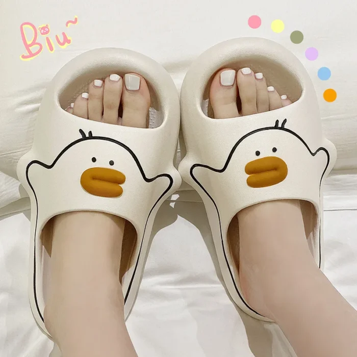 Quack-tastic Breeze: Cartoon Duck Summer Sandals for Women