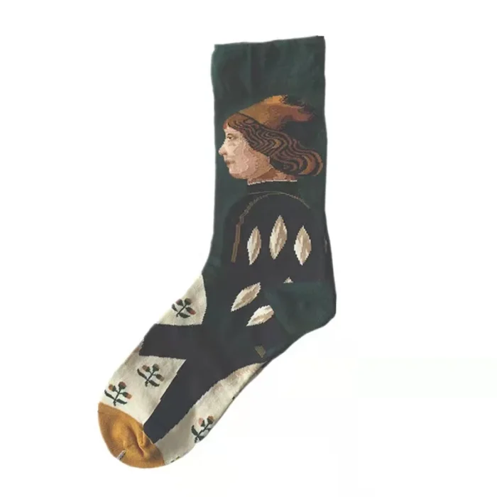 Retro College Style Trend Socks - Creative Colorful Autumn/Winter Tube Socks for Couples