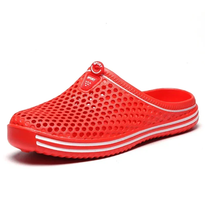 Seaside Steps: Unisex Hollow-Out Beach Slippers for Casual Comfort