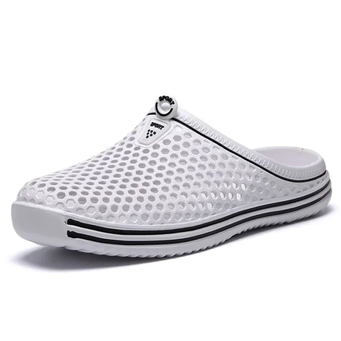 Seaside Steps: Unisex Hollow-Out Beach Slippers for Casual Comfort