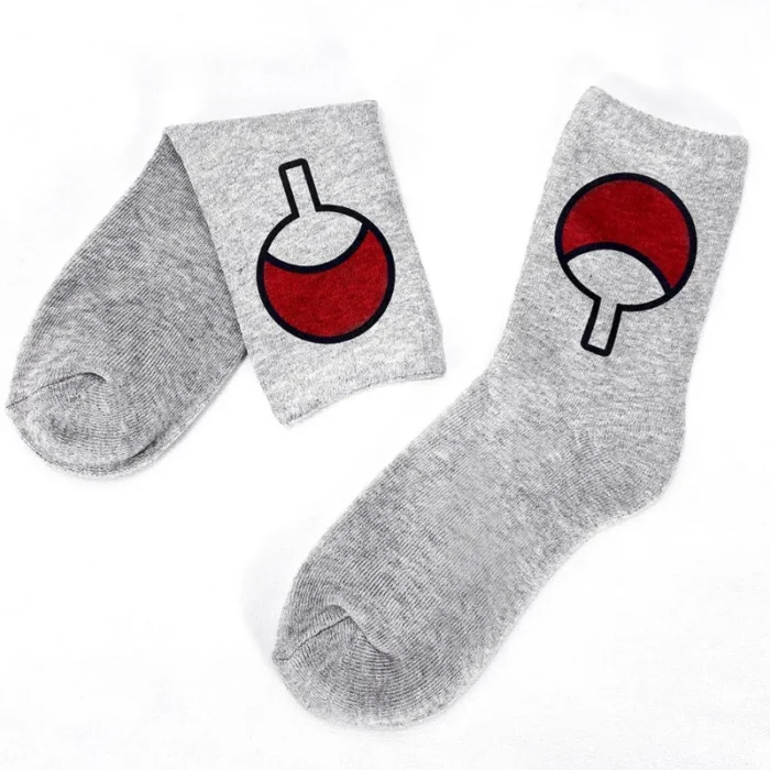 Sharingan Saga: Uchiha-Inspired Comfort Terry Socks