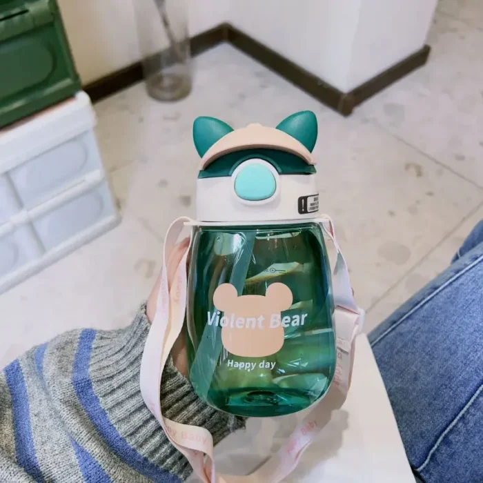 SippyFun Cartoon Kids' Cup - Leakproof Adventure Bottle with Straw