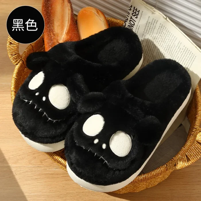 Skull Head Cotton Slippers: Warmth Style for Men and Women