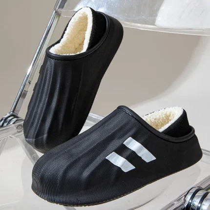 SneakCozy: Women's Waterproof Winter Sneaker Slippers with Thick Platform