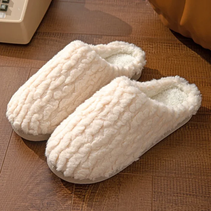 Snug Winter Retreat: Cotton Bedroom Slippers for Men and Women