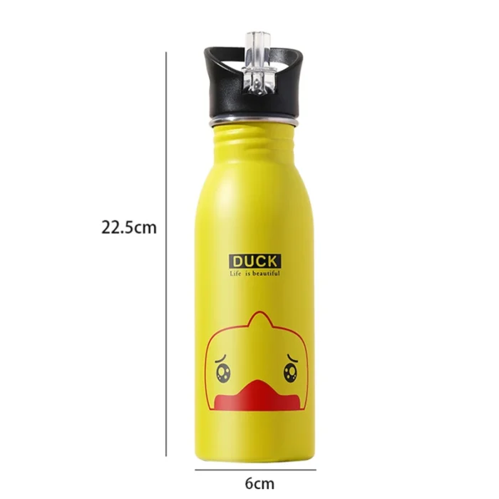 Stainless Steel Portable Water Bottle - Perfect for Kids' Sports & Camping