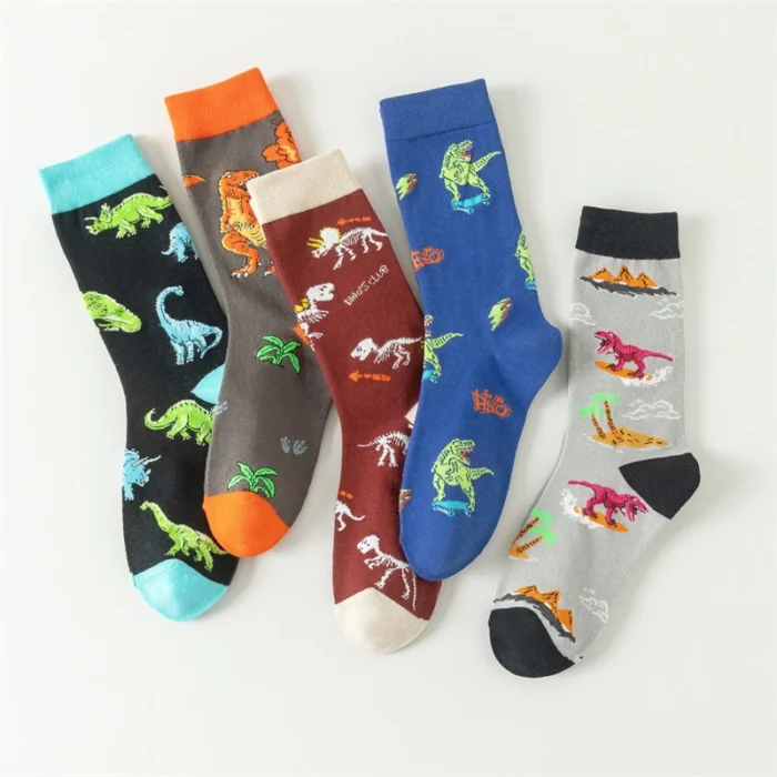 Stylish Cartoon Dinosaur Collection  Socks