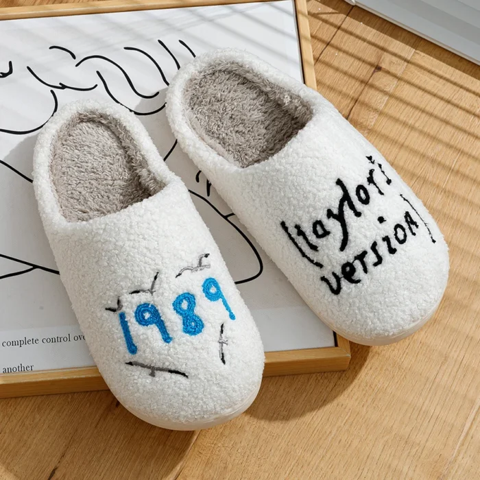 Swift Comfort: Fuzzy Taylor-Inspired Slippers
