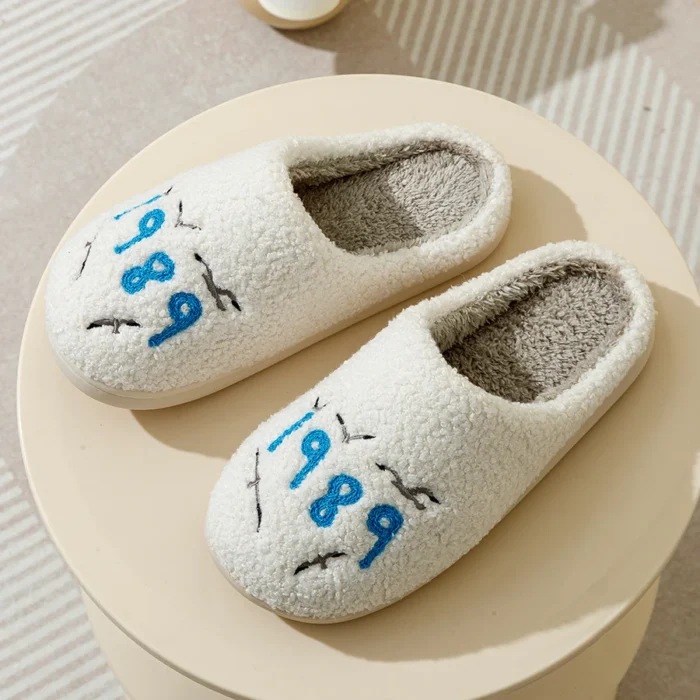 Swift Comfort: Fuzzy Taylor-Inspired Slippers
