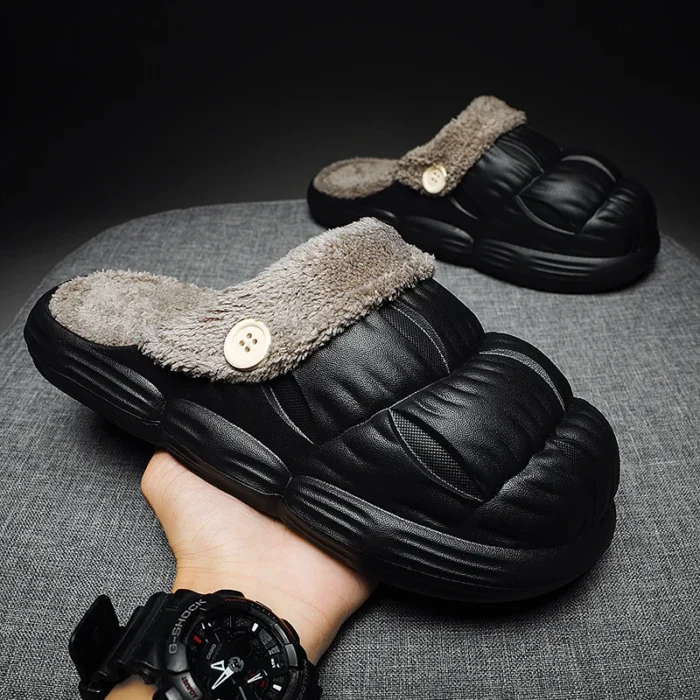 Urban Comfort: Trendy Men's Cotton Slippers for All-Season Wear