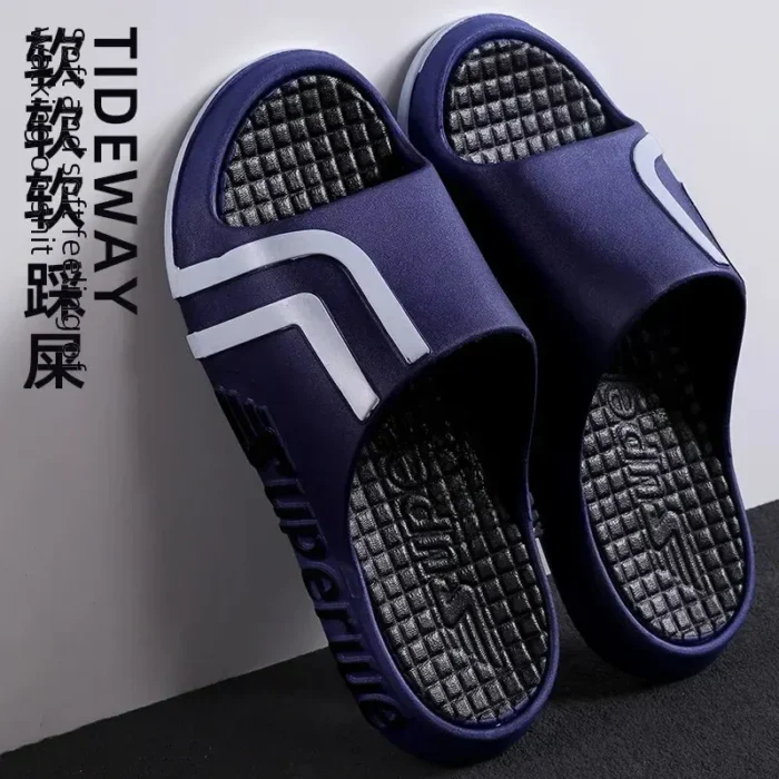 Urban Glide: Men's Thick Bottom Sports Slippers for Summer Style