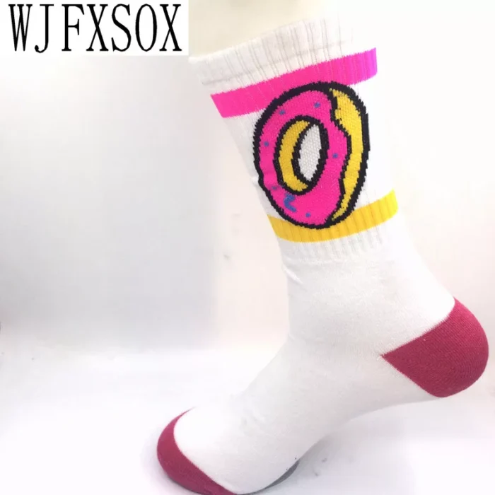 Urban Sweetness: Unisex Odd Future Donut Wool-Cotton Long Socks