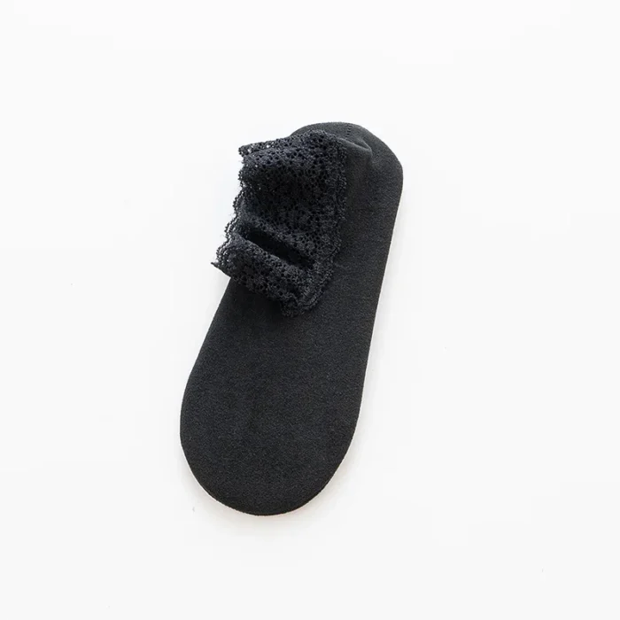Velvet Lace Floor Socks - Non-Slip, Super Soft for Autumn/Winter