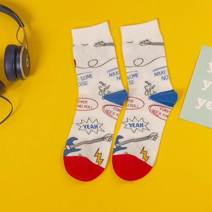 Viennese Music Symphony Socks - Fashionable Beethoven-Inspired Design