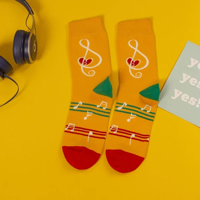 Viennese Music Symphony Socks - Fashionable Beethoven-Inspired Design