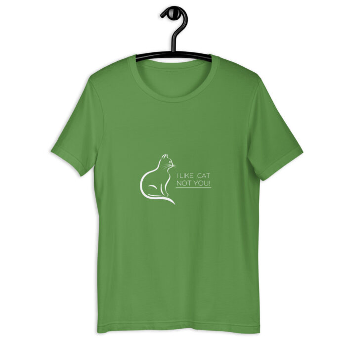 Whisker Wit: ‘Like Cats, Not You’ Tee for Feline Fans - Leaf, 2XL