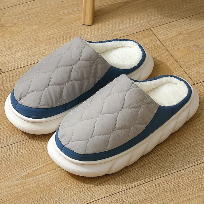Winter Warmth: Mixed Colors Thick Bottom Plush Slippers