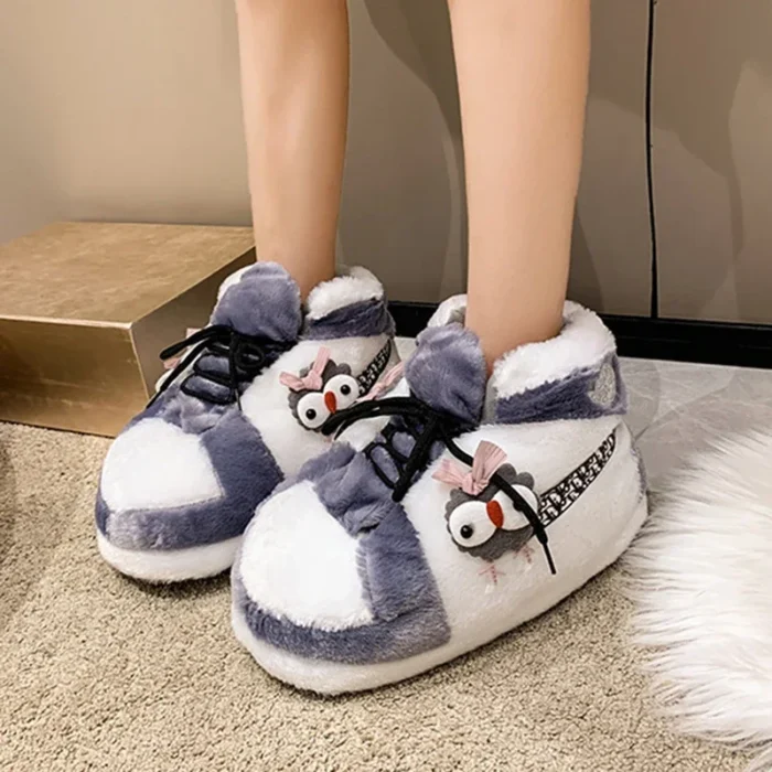 Winter Warmth Unisex Cotton Sneaker-Style Slippers