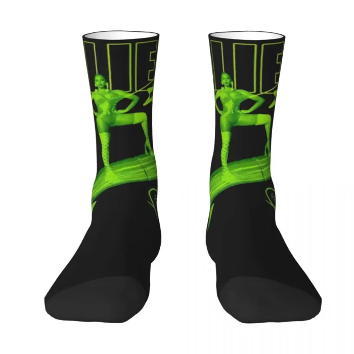 World Tour Alien Kawaii Stockings - High-Quality, Non-Slip Unisex Skateboard Socks for Autumn Adventures
