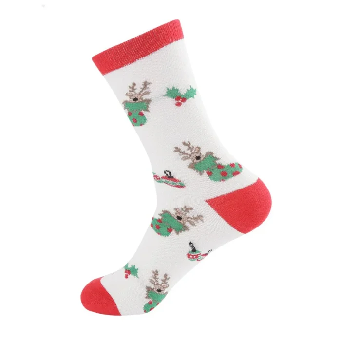 Yuletide Joy: Merry Christmas Cartoon Socks