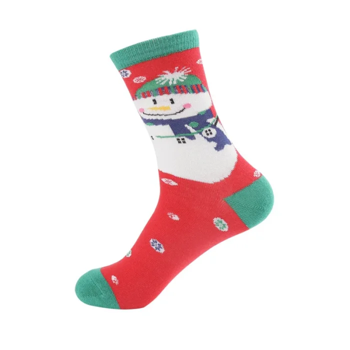 Yuletide Joy: Merry Christmas Cartoon Socks