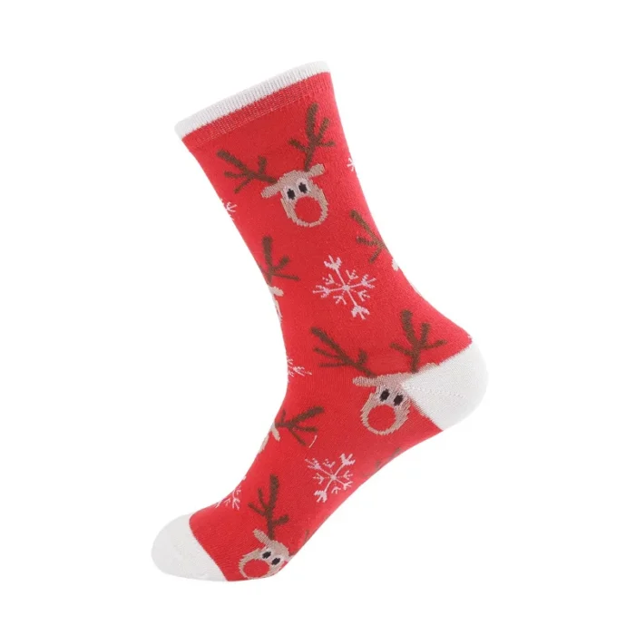 Yuletide Joy: Merry Christmas Cartoon Socks