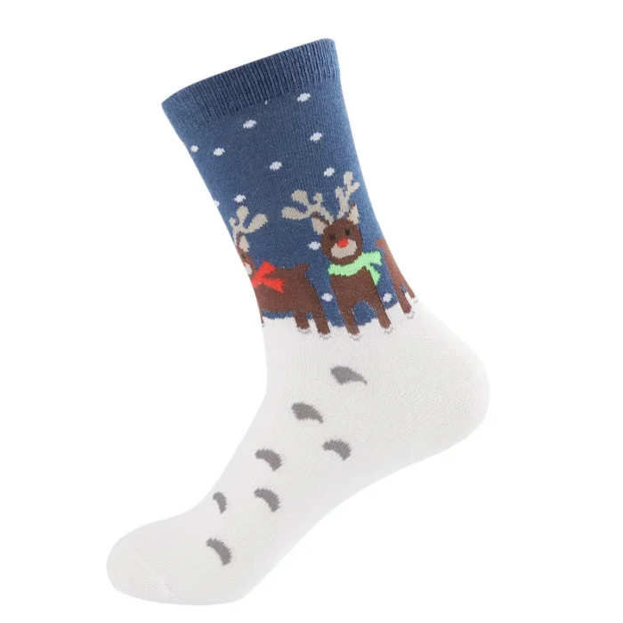 Yuletide Joy: Merry Christmas Cartoon Socks