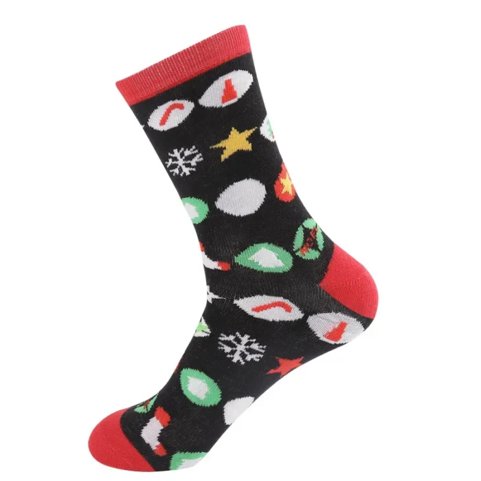 Yuletide Joy: Merry Christmas Cartoon Socks